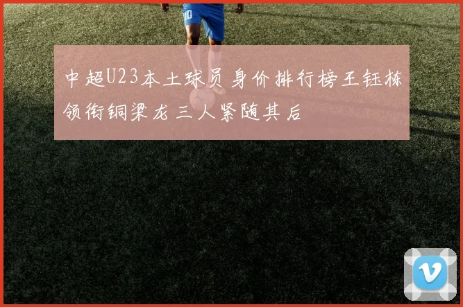 中超U23本土球员身价排行榜王钰栋领衔铜梁龙三人紧随其后